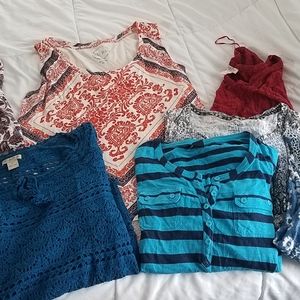 Lot of 7 Lucky Brand Tops